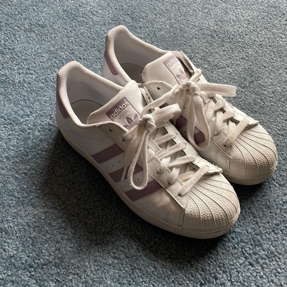 Purple adidas